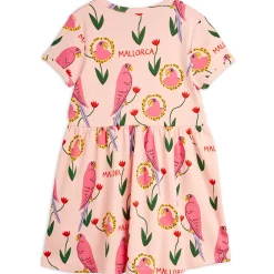 Parrots Short Sleeve Dress by Mini Rodini - Last One In Stock - 140/146 (9-11 Years)