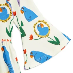 Parrots Trumpet Sleeved Dress by Mini Rodini - Last One In Stock - 80/86 (12-18 Months)