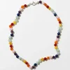 Party Adult Necklace in Rainbow Gemstones by Nirrimis