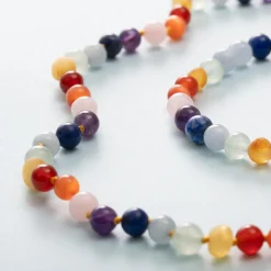Party Adult Necklace in Rainbow Gemstones by Nirrimis