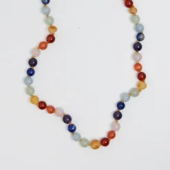 Party Adult Necklace in Rainbow Gemstones by Nirrimis
