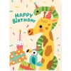 Party Animals Birthday Greetings Card by Grace Habib for Stormy Knight