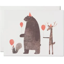 Party Animals Greetings Card by Red Cap Cards