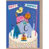 Party Animals Greetings Card by Rumble Cards