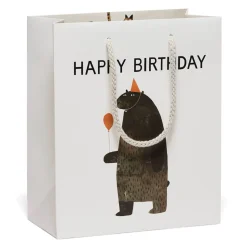 Party Bear Small Gift Bag By Red Cap Cards