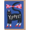 Party Cat Greetings Card by Sue Doeksen for Evermade