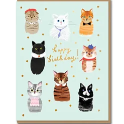 Party Cats Greetings Card by Carolyn Suzuki for 1973