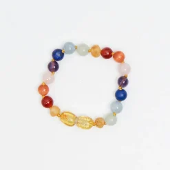 Party Kids Bracelet in Rainbow Gemstones by Nirrimis