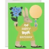 Party Rabbit Birthday Greetings Card by Red Cap Cards