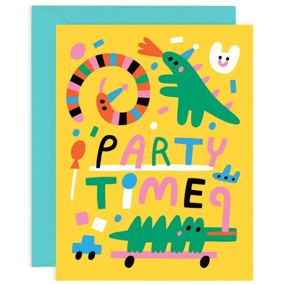Party Time Animals Birthday Greetings Card by Susie Hammer for Wrap