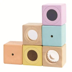 Pastel Sensory Blocks by PlanToys