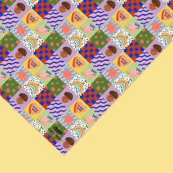 Patchwork Kids Gift Wrap by Eleanor Bowmer