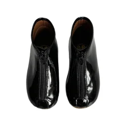 Patent Leather Booties in Black by PèPè
