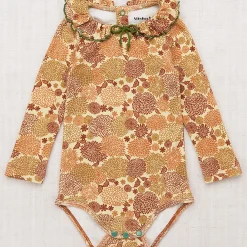 Pattie Onesie in Acorn Chrysanthemum by Misha & Puff