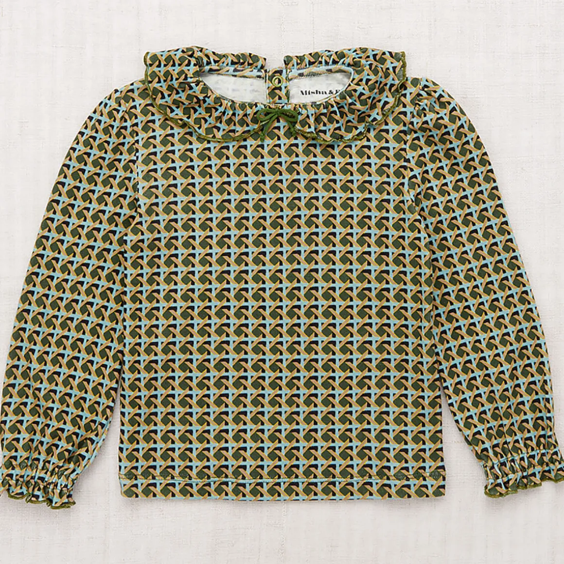 Pattie Top in Leaf Lattice by Misha & Puff