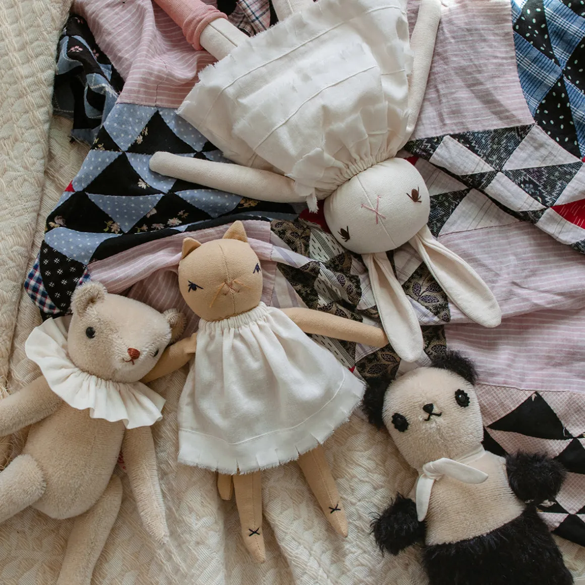 PDC Bear in Cream / Black by Polka Dot Club