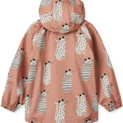 Pedia Rain Jacket in Cat / Tuscany Rose by Liewood
