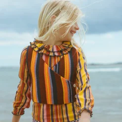 Peggy Top in Cedar Zigzag by Misha & Puff