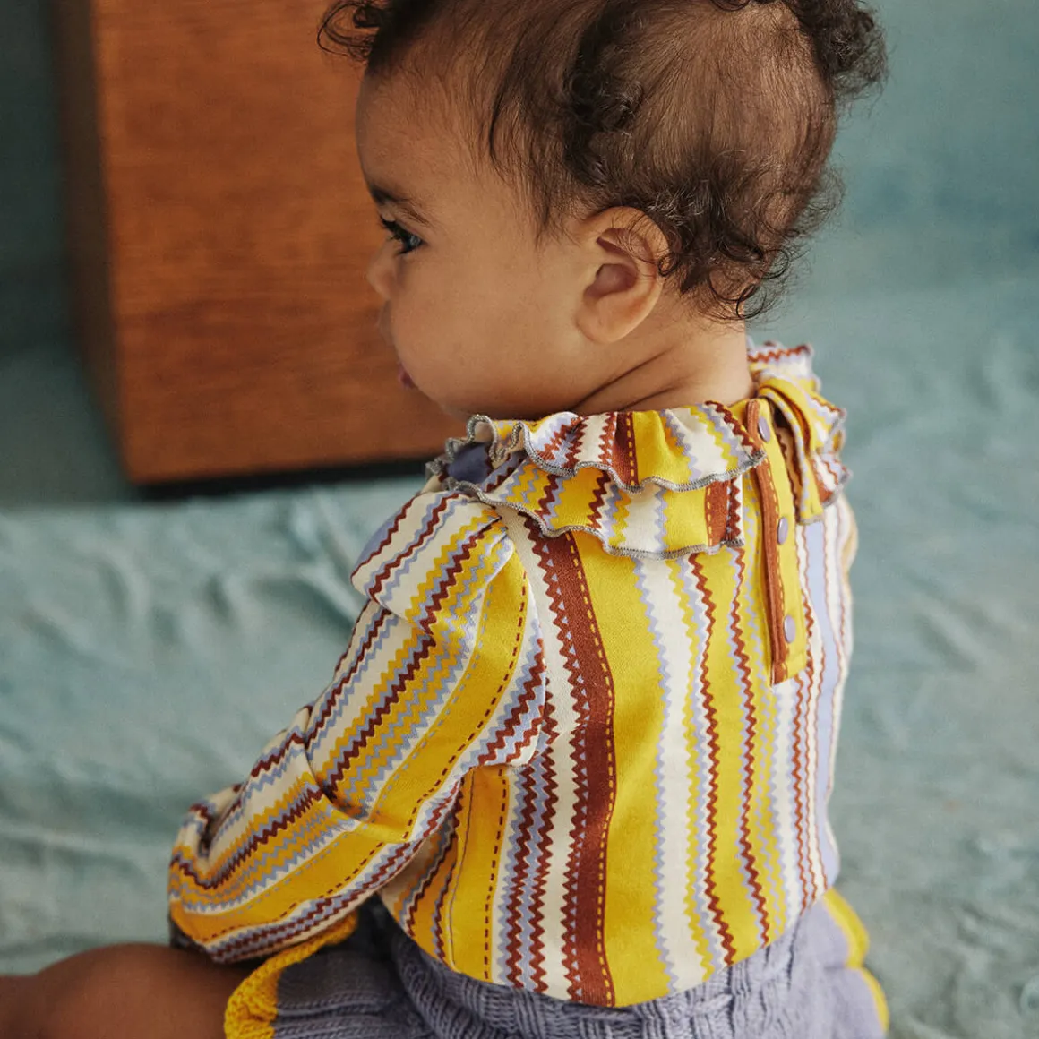 Peggy Top in Zest Zigzag by Misha & Puff - Last Ones In Stock - 5-10 Years