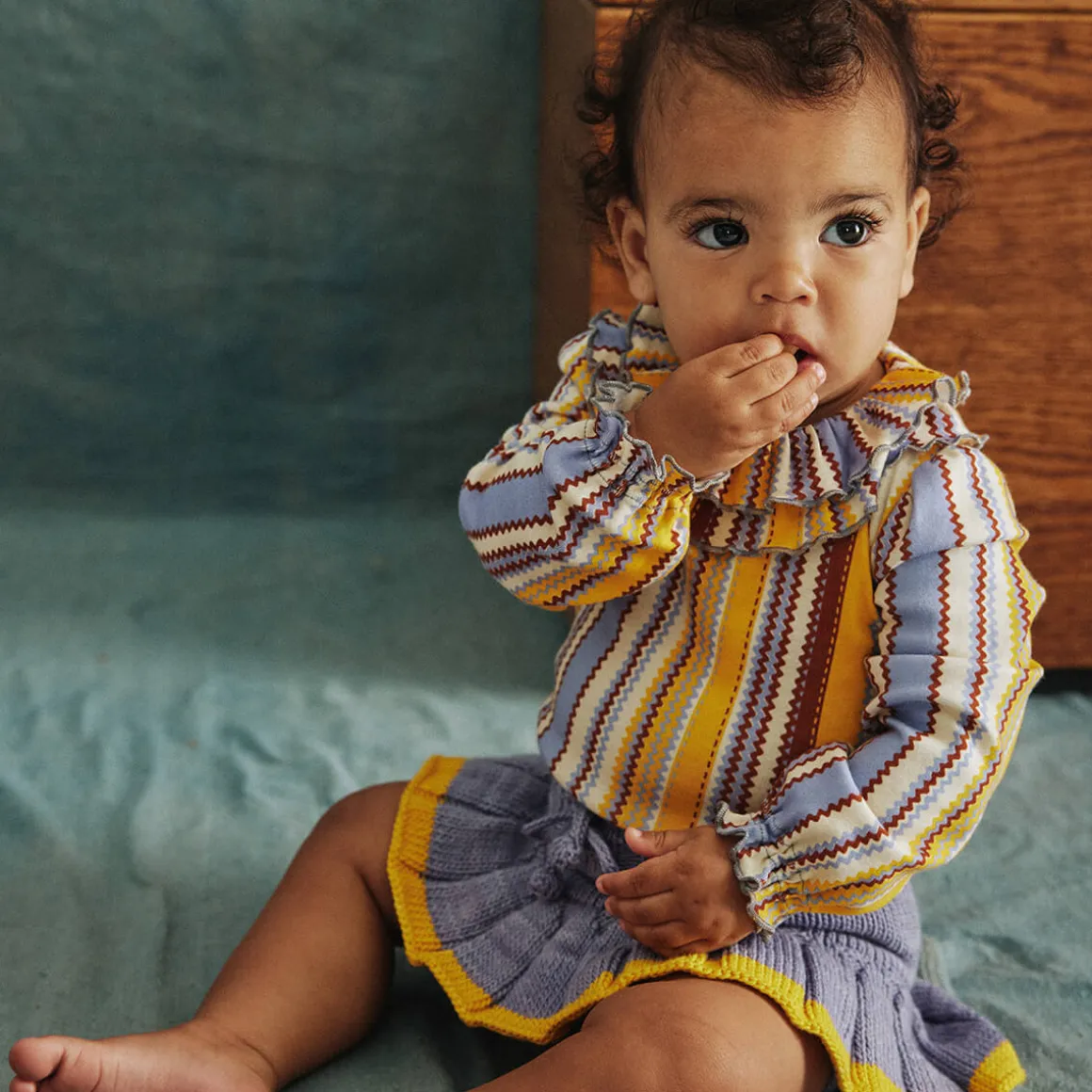 Peggy Top in Zest Zigzag by Misha & Puff - Last Ones In Stock - 5-10 Years
