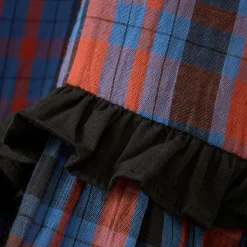 Peony Dress in Red / Blue Tartan by Caramel