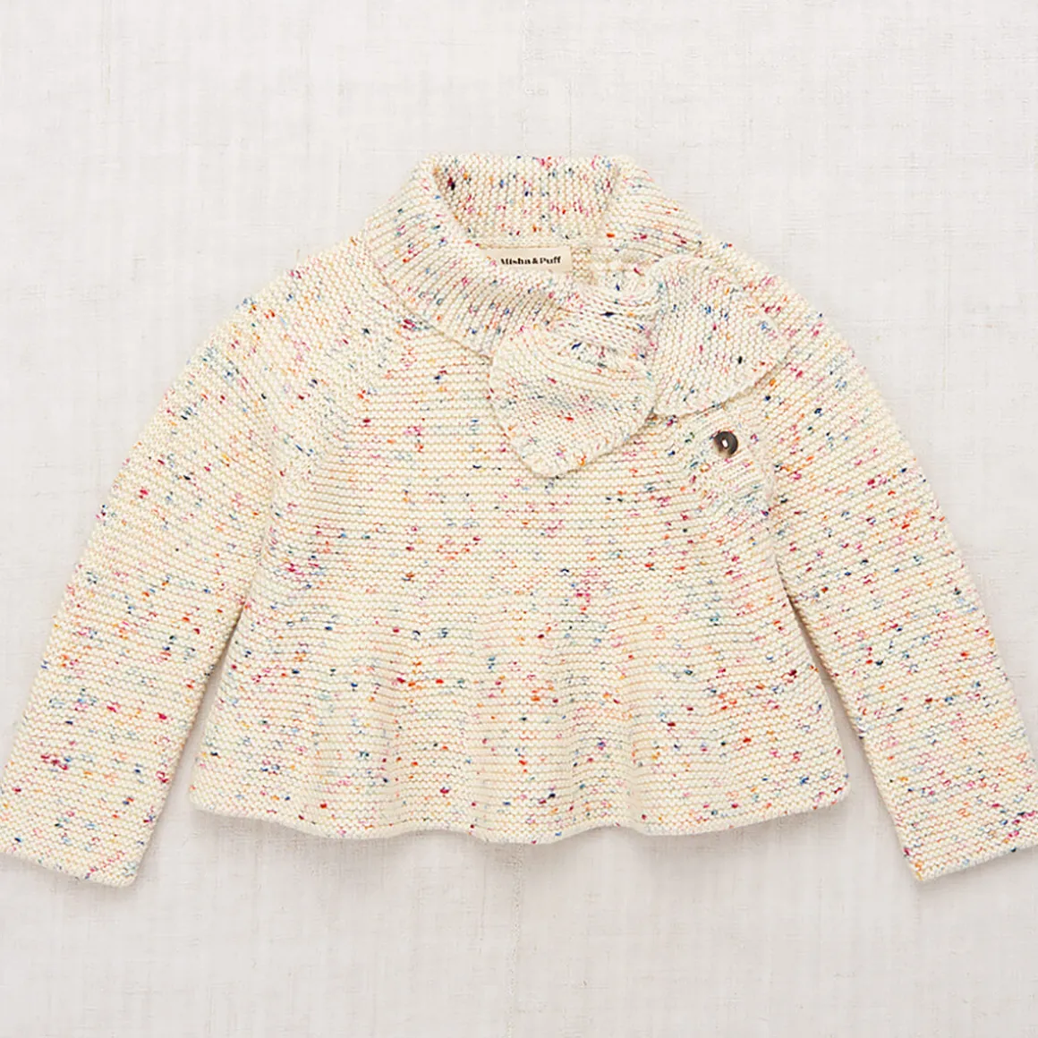 Peplum Scout Pullover in Lollipop Confetti by Misha & Puff