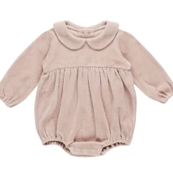 Peter Pan Romper in Blush by Quincy Mae