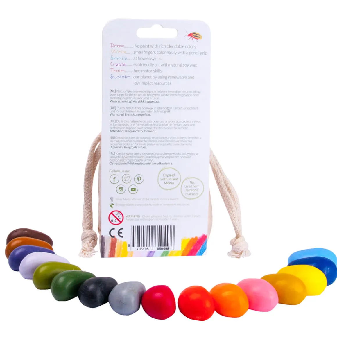 16 Piece Set in Cotton Bag by Crayon Rocks