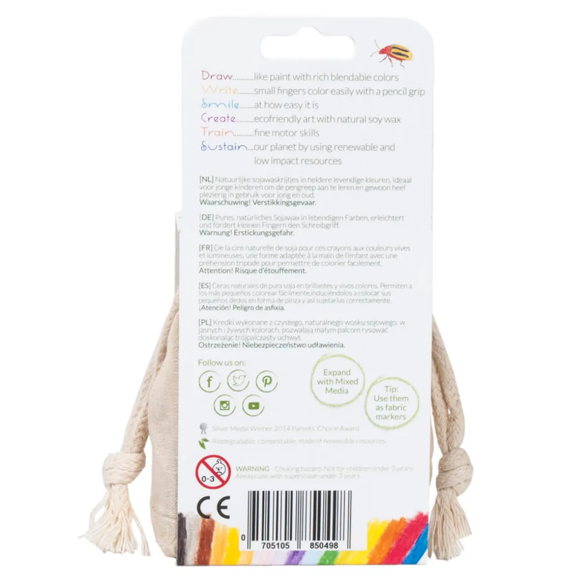 16 Piece Set in Cotton Bag by Crayon Rocks