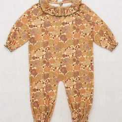 Pierrot Onesie in Acorn Chrysanthemum by Misha & Puff