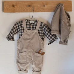 Pieter Corduroy Overall in Taupe by 1+ in the Family - Last One In Stock - 6 Months
