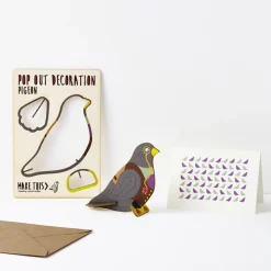 Pigeon Pop Out Decoration And Greetings Card by The Pop Out Card Company