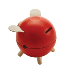 Piggy Bank in Red by PlanToys