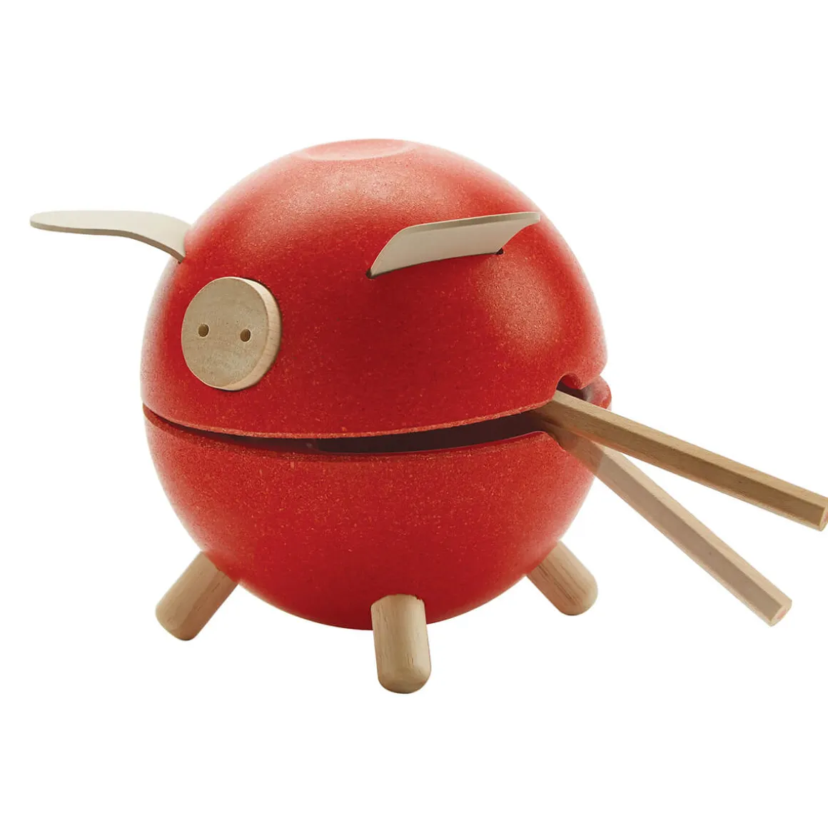 Piggy Bank in Red by PlanToys