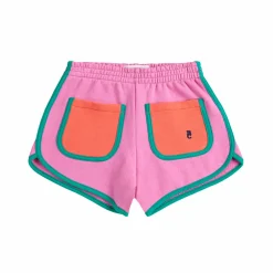 Pink Colour Block Shorts by Bobo Choses