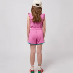 Pink Colour Block Shorts by Bobo Choses