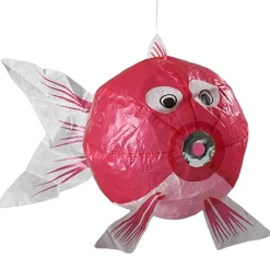 Pink Fish Japanese Paper Balloon by Petra Boase