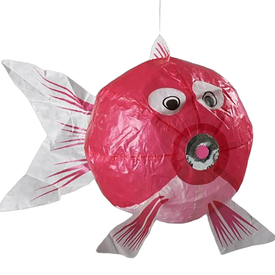 Pink Fish Japanese Paper Balloon by Petra Boase