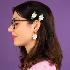Pink Pansy Hair Clip by Coucou Suzette