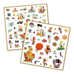 Pirates 160 Paper Stickers by Djeco