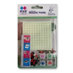 Pixel Glow In The Dark Space Invaders Mosaic Sticker Panel by Pixie Crew