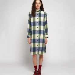 Plaid Check Shirt Dress by Bobo Choses Womenswear - Last One In Stock - Extra Small
