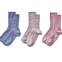 Plain Rib Socks Set by Soor Ploom