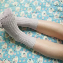 Plain Rib Socks Set by Soor Ploom