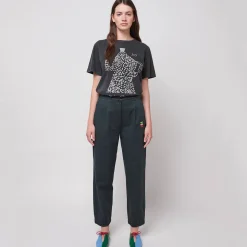 Pleated Straight Leg Trousers by Bobo Choses Womenswear