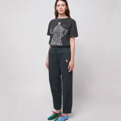 Pleated Straight Leg Trousers by Bobo Choses Womenswear