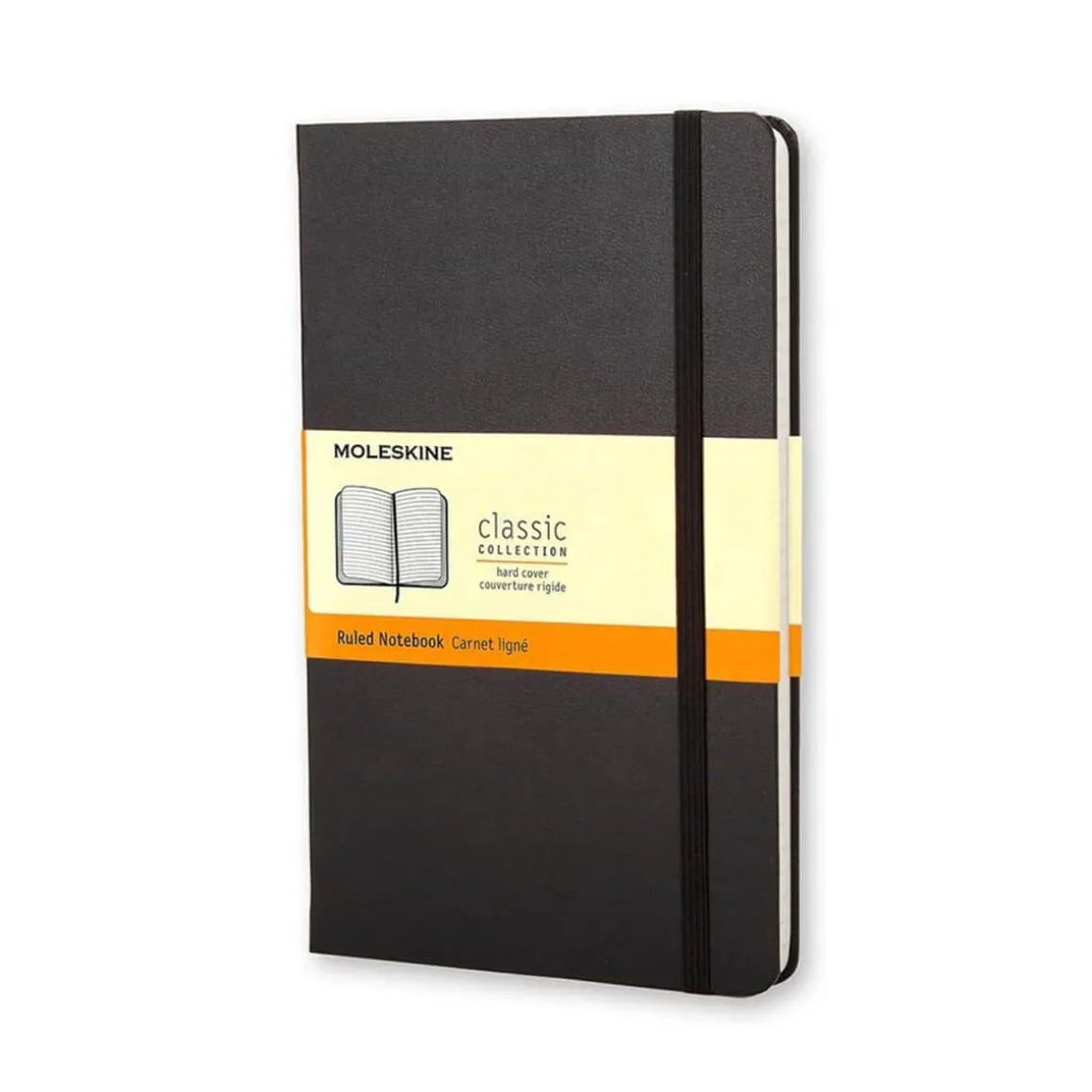 Pocket Ruled Hardcover Notebook (14.5cm) in Black by Moleskine