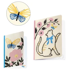 Poetic Garden Embroidered Notebook DIY Craft Kit by Djeco