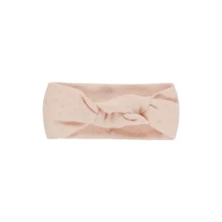 Pointelle Knotted Headband in Melon by Quincy Mae