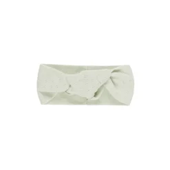 Pointelle Knotted Headband in Mint by Quincy Mae